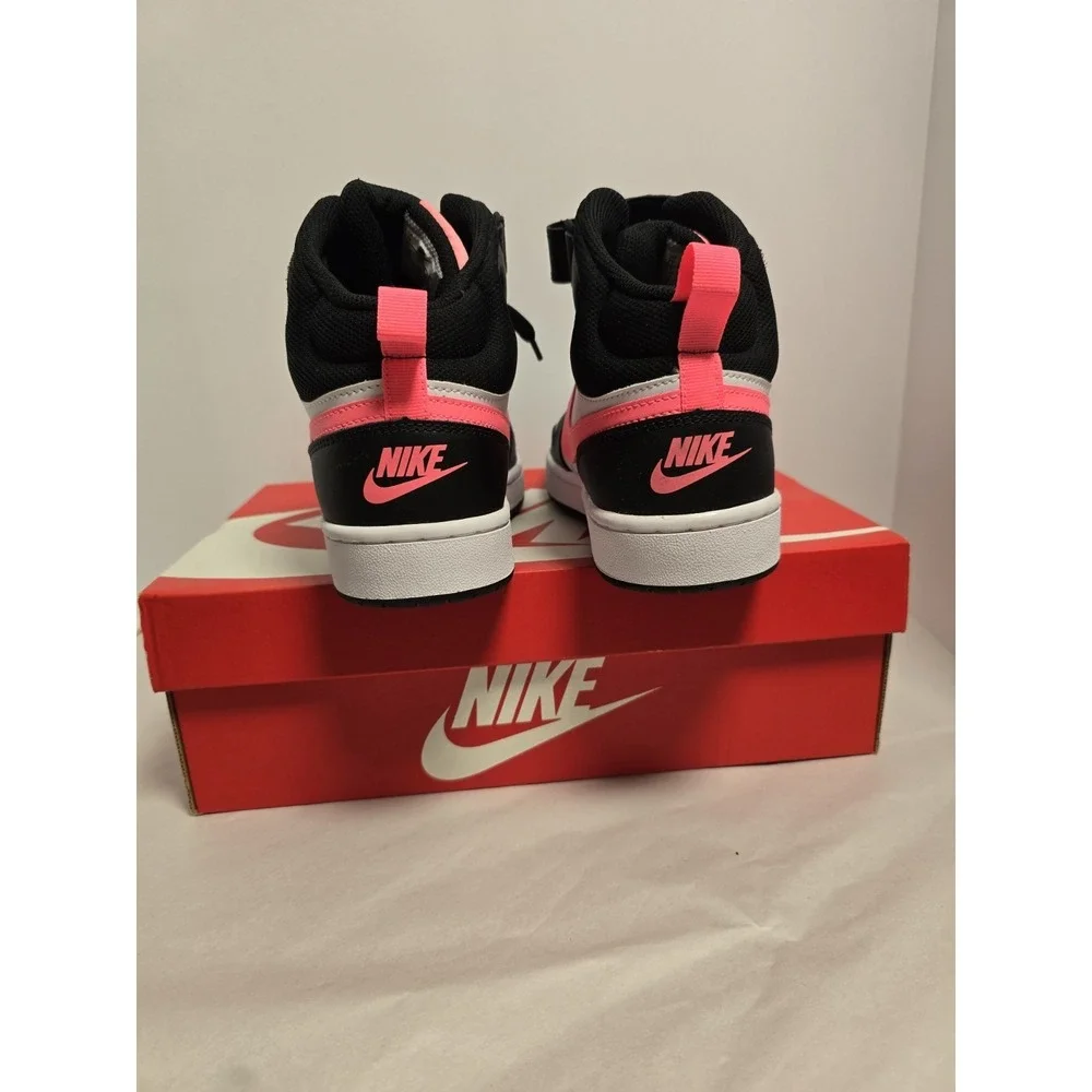 Nike Court Borough 2 Mid Multicolor Athletic Shoes Sneakers Kids Size 7Y‎